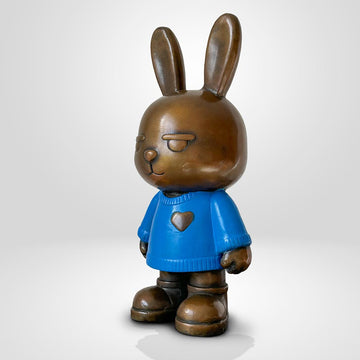 The Original Rabbitgirl of the Moonlit Blue (Bronze Sculpture, Small)