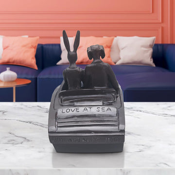 Their Hearts Raced at Sea (Bronze Sculpture, Miniature)