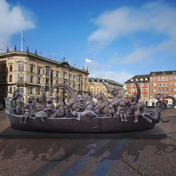 Wildlife Wonder Boat (Bronze Sculpture)