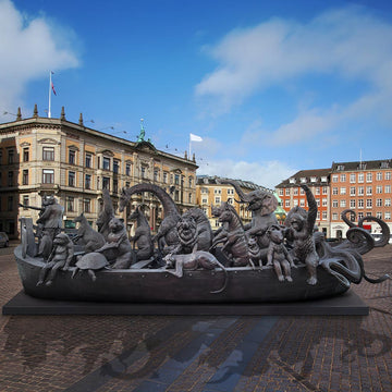 Wildlife Wonder Boat (Bronze Sculpture)