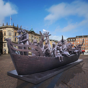 Wildlife Wonder Boat (Bronze Sculpture)