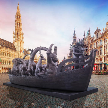 Wildlife Wonder Boat (Bronze Sculpture)