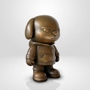 The Original Dogboy of the Bronze Glow (Bronze Sculpture, Small)