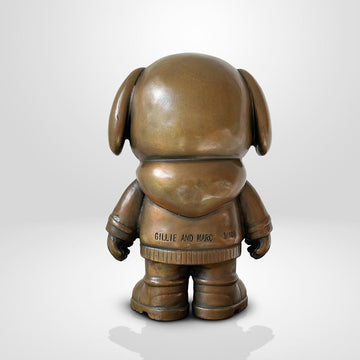 The Original Dogboy of the Bronze Glow (Bronze Sculpture, Small)