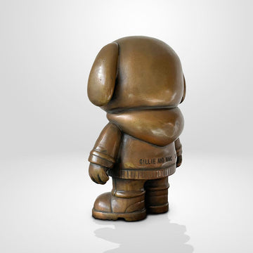 The Original Dogboy of the Bronze Glow (Bronze Sculpture, Small)