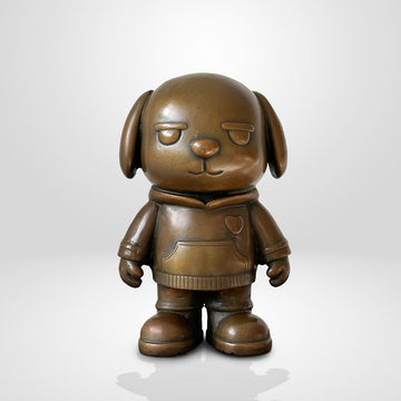 The Original Dogboy of the Bronze Glow (Bronze Sculpture, Small)