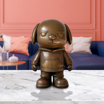 The Original Dogboy of the Bronze Glow (Bronze Sculpture, Small)