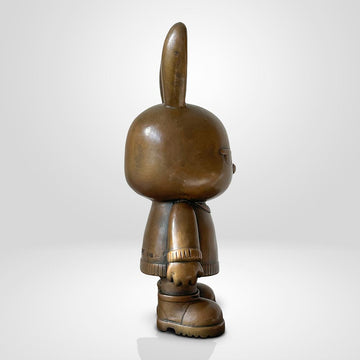The Original Rabbitgirl of the Bronze Glow (Bronze Sculpture, Small)