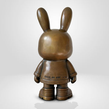 The Original Rabbitgirl of the Bronze Glow (Bronze Sculpture, Small)