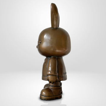 The Original Rabbitgirl of the Bronze Glow (Bronze Sculpture, Small)