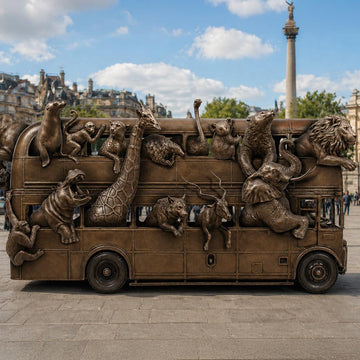 The Wild Bus to a Better World (Bronze Sculpture)