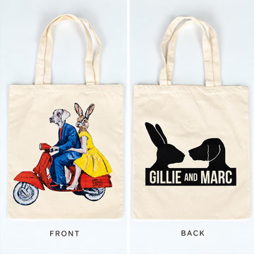The Fast Vespa Lovers (Canvas Tote Bag)