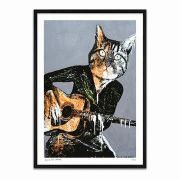 He Was a Cat Amongst Many Dogs but He Was Strong Enough to Stand Alone (Print)