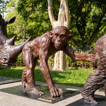 Love the Chimpanzee (Bronze Sculpture)