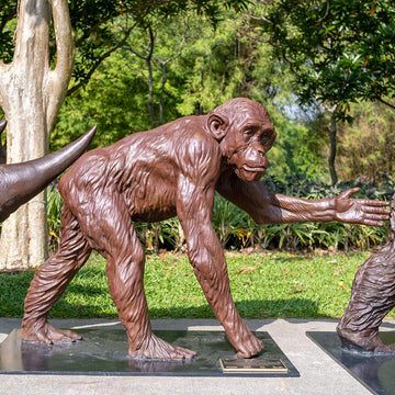 Love the Chimpanzee (Bronze Sculpture)
