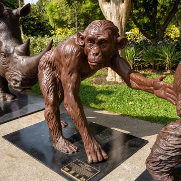 Love the Chimpanzee (Bronze Sculpture)