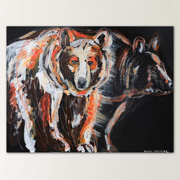 Cinnamon, the Facing Himalayan Brown Bear (Original Painting)