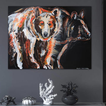 Cinnamon, the Facing Himalayan Brown Bear (Original Painting)