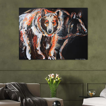 Cinnamon, the Facing Himalayan Brown Bear (Original Painting)