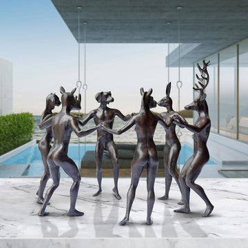 Circle of Best Friends (Bronze Sculpture)