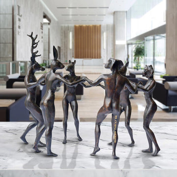 Circle of Best Friends (Bronze Sculpture)