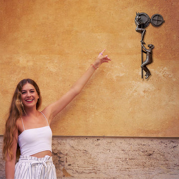 A Little Climb to the Top (Bronze Sculpture)