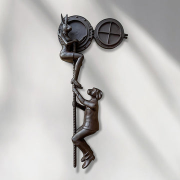 A Little Climb to the Top (Bronze Sculpture)