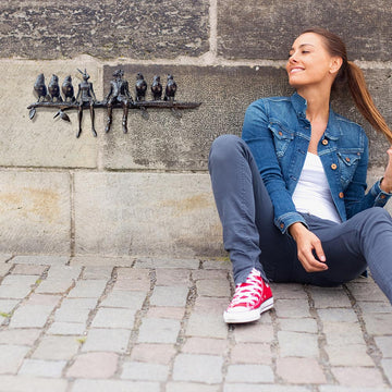 A Little Community Support (Bronze Sculpture)