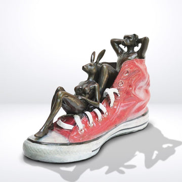 A Little Step at a Time (Bronze Sculpture)