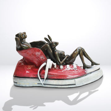 A Little Step at a Time (Bronze Sculpture)