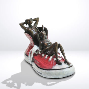 A Little Step at a Time (Bronze Sculpture)