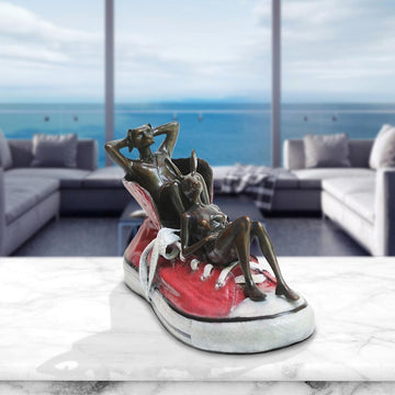 A Little Step at a Time (Bronze Sculpture)