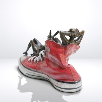 A Little Step at a Time (Bronze Sculpture)