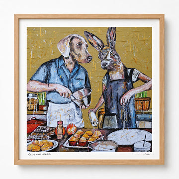 They Always Cooked Every Meal Together, but Tonight for Dessert, They Had Something Else on Their Mind... (Print)