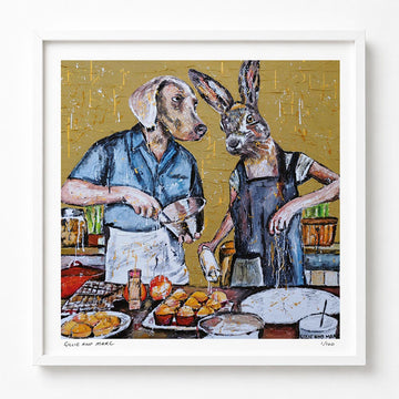 They Always Cooked Every Meal Together, but Tonight for Dessert, They Had Something Else on Their Mind... (Print)