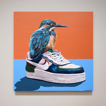 Cosy Kingfisher (Original Painting)