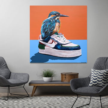 Cosy Kingfisher (Original Painting)