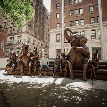 The Wild Couch Party (Bronze Sculpture)
