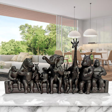 Couch Friends Forever and Ever (Bronze Sculpture)