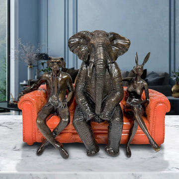 Today There's an Elephant in the Room (Bronze Sculpture)