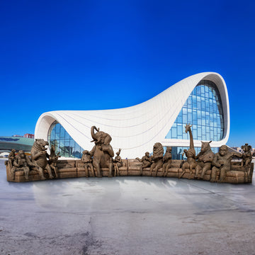 The Wild Couch Party (Bronze Sculpture)