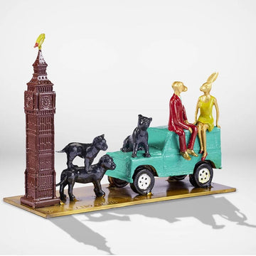 They Were Born Free Forever (Bronze Sculpture, Miniature)
