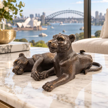 The Cubs Were Best Friends (Bronze Sculpture)