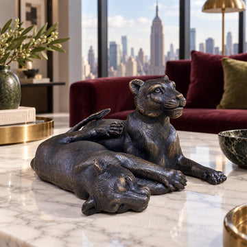 The Cubs Were Best Friends (Bronze Sculpture)