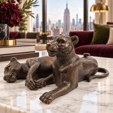 The Cubs Were Best Friends (Bronze Sculpture)