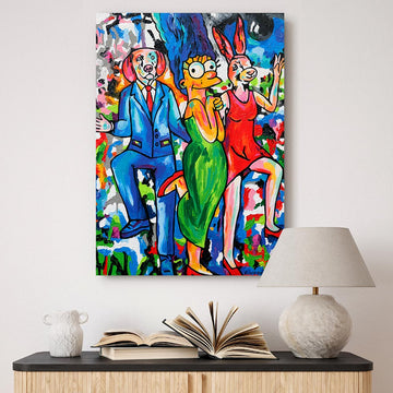 Dancing with Friends (Original Painting)