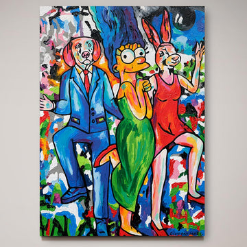 Dancing with Friends (Original Painting)