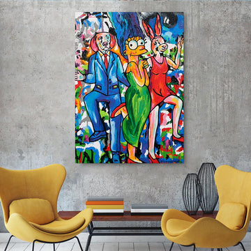 Dancing with Friends (Original Painting)