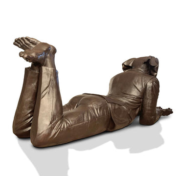 Dogman Had the Whole World in His Hands (Bronze Sculpture)