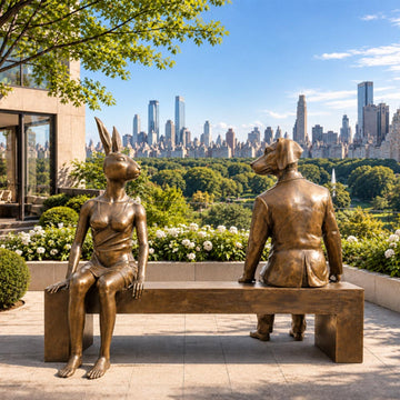 The Friends Forever Bench (Bronze Sculpture)